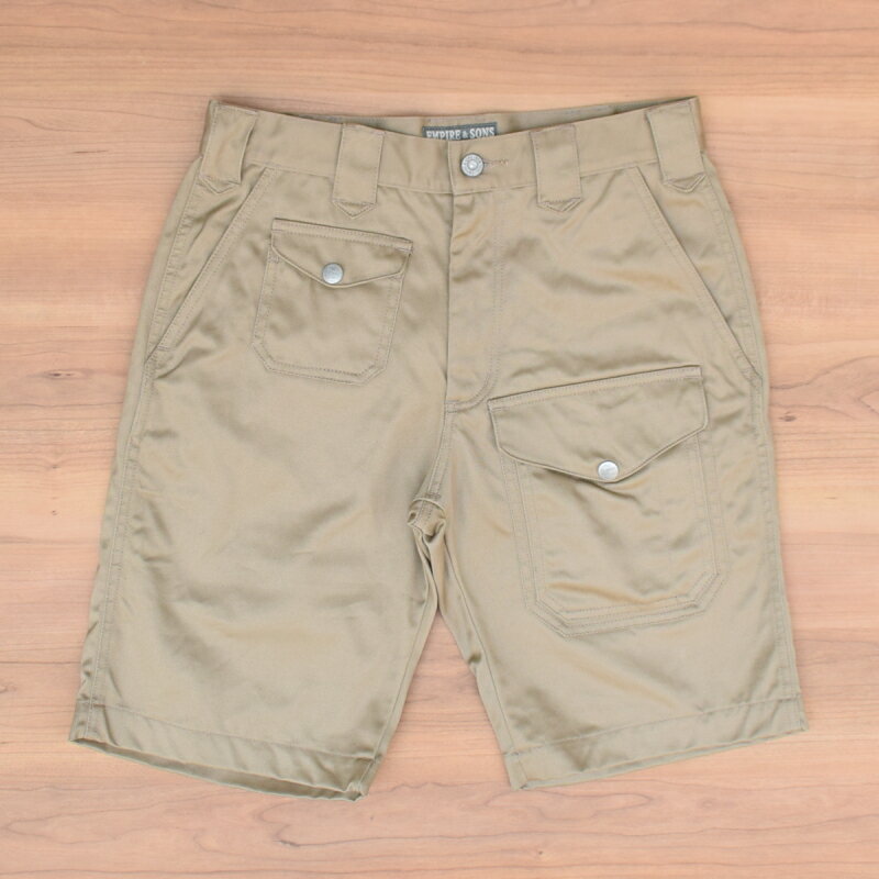 Rakuten - EMPIRE&SONS(エンパイアアンドサンズ) MULTI POCKETS BUSH SHORTS(マルチポケットブッシュショーツ) WEST POINT(ウエストポイント) KHAKI