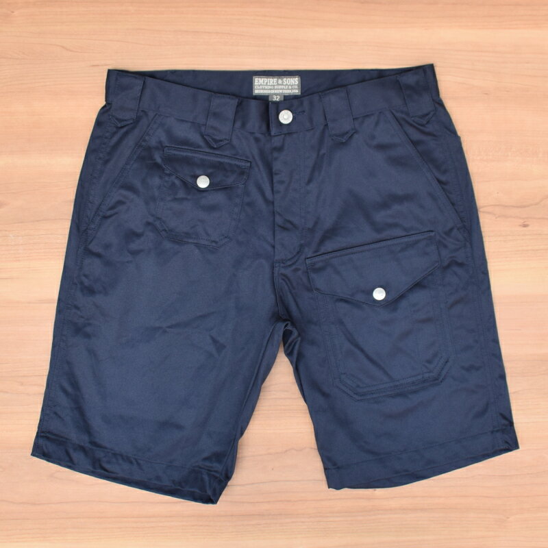 Rakuten - EMPIRE&SONS(エンパイアアンドサンズ) MULTI POCKETS BUSH SHORTS(マルチポケットブッシュショーツ) WEST POINT(ウエストポイント) NAVY