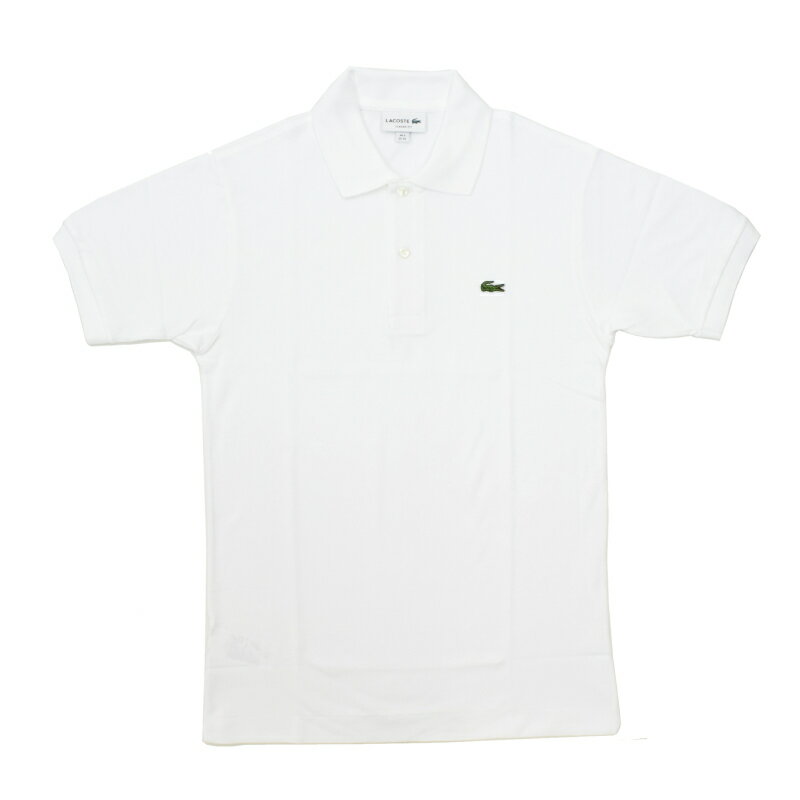 FRANCE LACOSTE(直輸入フランスラコステ) #L1212 S/S PIQUE POLOSHIRTS(半袖 鹿の子 ポロシャツ) BLANC(WHITE)(001)