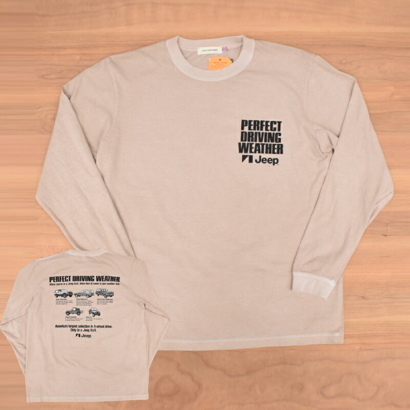 Rakuten - GOOD ROCK SPEED(グッドロックスピード) L/S PRINT T-SHIRTS(長袖プリントTシャツ) VINTAGE AMERICAN PRINT(ヴィンテージアメリカンプリント) JEEP(ジープ)