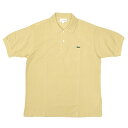 JAPAN LACOSTE(ジャパンラコステ) L1212 S/S PIQUE POLOSHIRTS(半袖 鹿の子 ポロシャツ) BEIGE(02S)