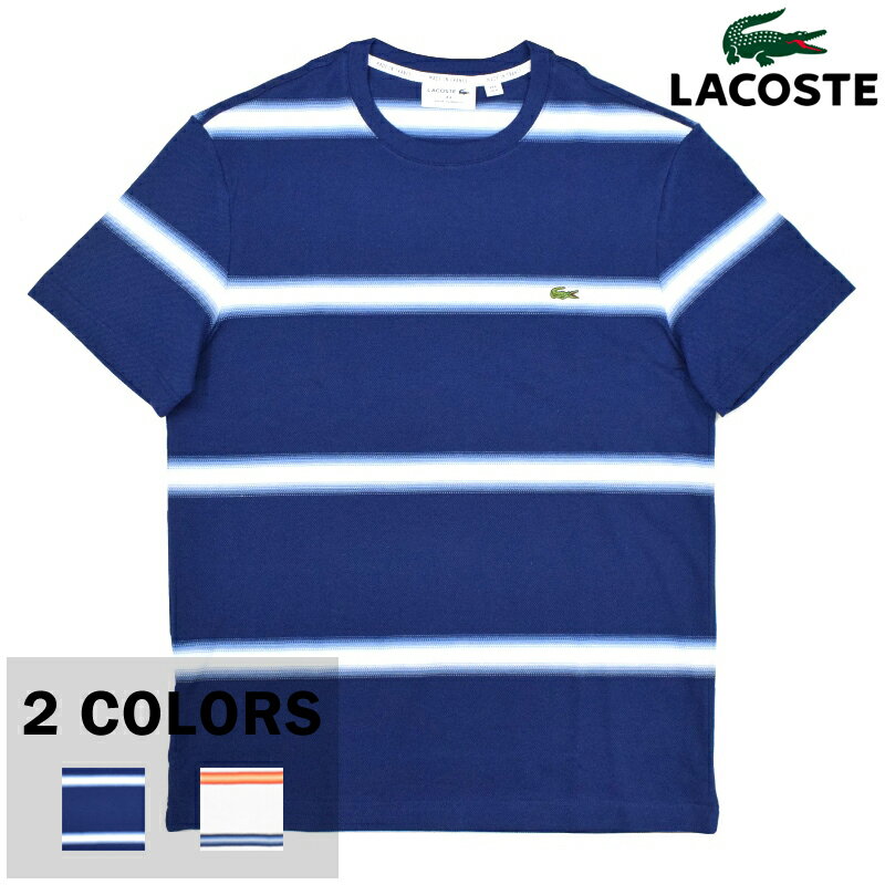 【2 COLOR】JAPAN LACOSTE(ジャパンラコステ)【MADE IN FRANCE】(フランス製) S/S PIQUE BORDER T-SHIRTS(半袖 ピケ ボーダー Tシャツ)