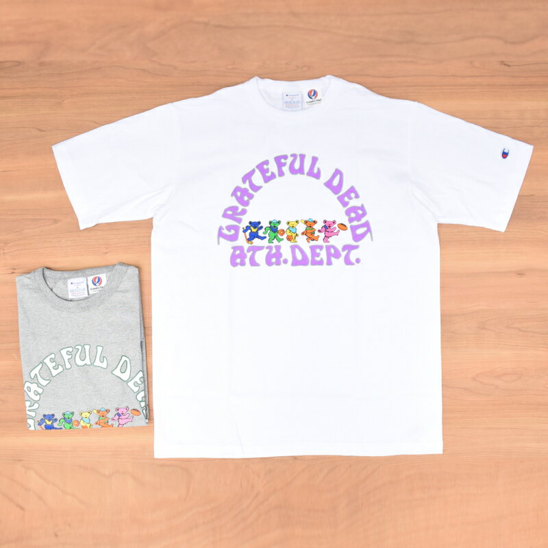 CHAMPION(チャンピオン) ×GRATEFUL DEAD(グレイトフルデッド) 【MADE IN U.S.A】DANCING BEAR PRINT T1011 S/S T-SHIRTS(アメリカ製 半袖プリント Tシャツ)