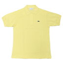 JAPAN LACOSTE(ジャパンラコステ) L1212 S/S PIQUE POLOSHIRTS(半袖 鹿の子 ポロシャツ) YELLOW(6XP)