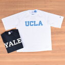 CHAMPION(`sI)yMADE IN U.S.AzT1011 S/S COLLEGE PRINT T-SHIRTS(AJ  JbWvg TVc) RELAX FT(bNXtBbg)