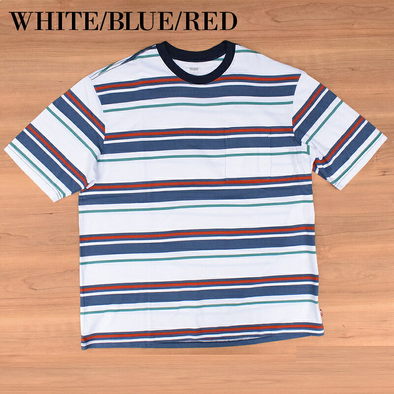 LEVI`S(リーバイス) BORDER CREW NECK S/S POCKET T-SHIRTS(ボーダー クルーネック...