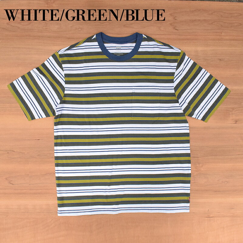 LEVI`S(リーバイス) BORDER CREW NECK S/S POCKET T-SHIRTS(ボーダー クルーネック...