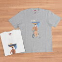 BARACUTA×SLOWBOY(バラクータ×スローボーイ) DRAWING PRINT T-SHIRTS (限定プリントTシャツ) "CASUAL STYLE"