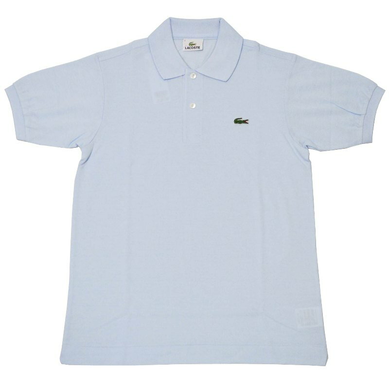 JAPAN LACOSTE(ジャパンラコステ) L1212 S/S PIQUE POLOSHIRTS(半袖 鹿の子 ポロシャツ) RUISSEAU(LIGHT BLUE)(T01)