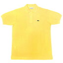 JAPAN LACOSTE(ジャパンラコステ) L1212 S/S PIQUE POLOSHIRTS(半袖 鹿の子 ポロシャツ) DAPHNE YELLOW(6FW)