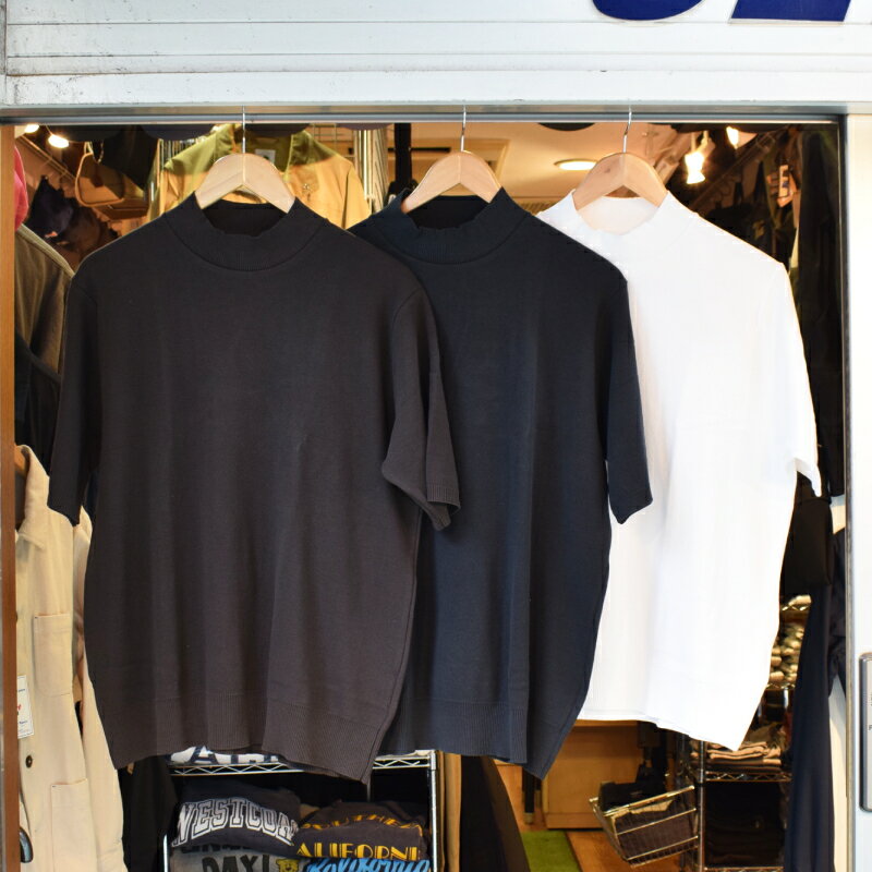 ジチピ Tシャツ メンズ GICIPI(ジチピ) 【MADE IN ITALY】S/S MOCK NECK T-SHIRTS "CALAMARO" (イタリア製 モックネック Tシャツ カラマーロ)NIDODAPE