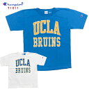 CHAMPION(`sI)yMADE IN U.S.AzT1011 S/S COLLEGE PRINT T-SHIRTS( JbWvg TVc) UCLA([V[GG[)