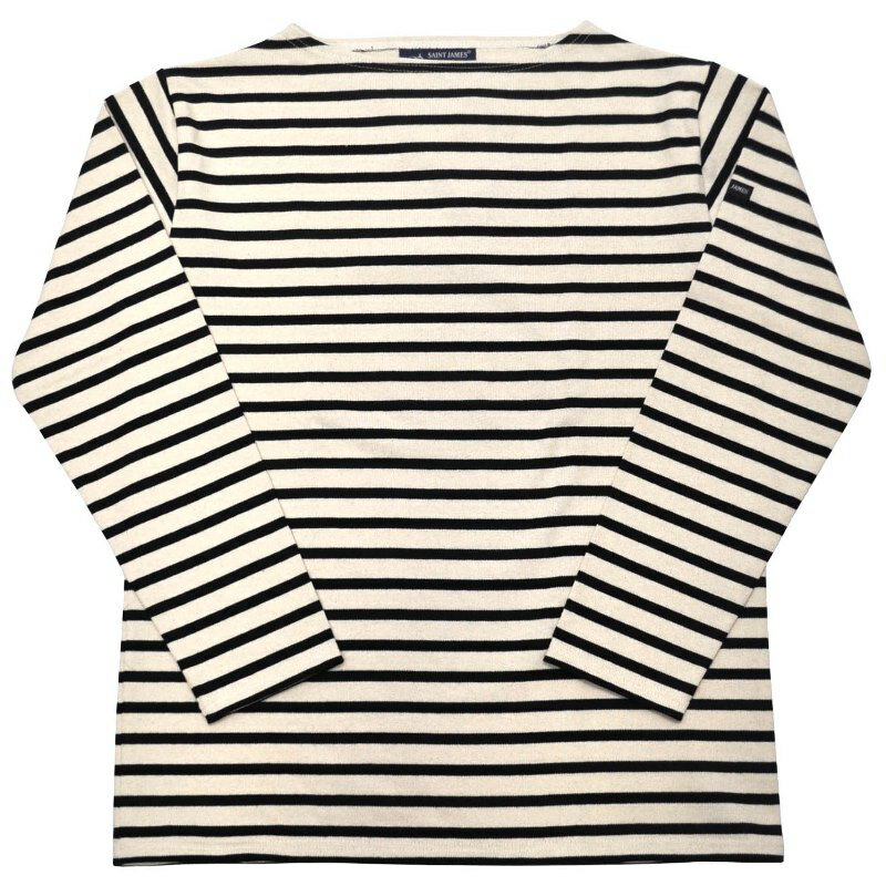 Rakuten - SAINT JAMES(セントジェームス) L/S BOATNECK BASQUE SHIRT(長袖ボートネックバスクシャツ) OUESSANT(ウエッソン) ECRU/NOIR(NATURAL/BLACK) 正規代理店取扱品