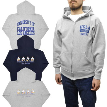 【3 COLOR】UCLA(ユーシーエルエー) 【MADE IN USA】 SWEAT ZIP UP PARKA(アメリカ製ジップアップパーカ)