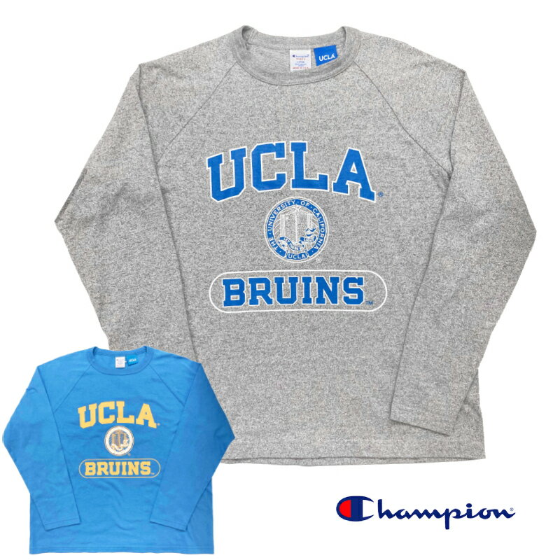 Rakuten - CHAMPION(チャンピオン)【MADE IN USA】T1011(ティーテンイレブン) L/S RAGLAN PRINT TEE SHIRTS(アメリカ製長袖ラグランスリーブTシャツ) UCLA(ユーシーエルエー)