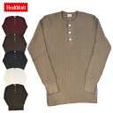 HEALTH KNIT(ヘルスニット) SUPER HEAVY WAFFLE HENLEY NECK (スーパーヘヴィーワッフル ヘンリーネック) L/S T-SHIRTS(長袖Tシャツ)