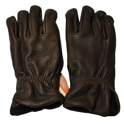 SULLIVAN GLOVE(サリバングローブ) DEER SKIN/FLEECE GLOVE(ディアスキン/フリースグローブ) DARK BROWN