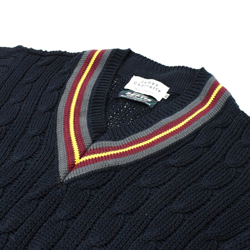 Cotton Cricket Sweater: Navy