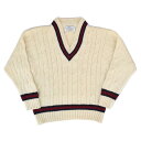 JAMES CHARLOTTE(ジェームスシャルロット)【MADE IN ENGLAND】 CRICKET SWEATER(イギリス製 クリケットセーター) WOOL