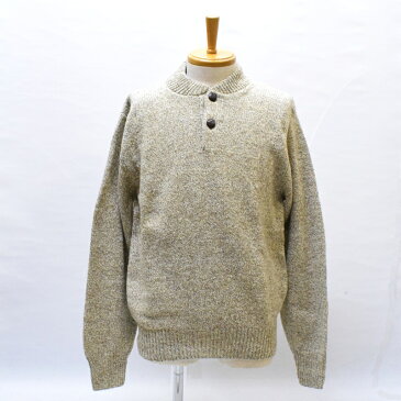 ROTHCO(ロスコ) 【MADE.IN.U.S.A】 DEAD STOCK HENLEY NECK RAGG WOOL SWEATER(アメリカ製 デッドストック ヘンリーネック ラグウール セーター) OATMEAL