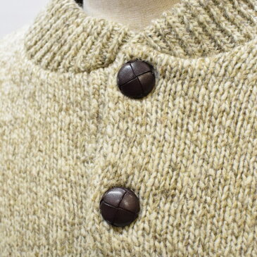 ROTHCO(ロスコ) 【MADE.IN.U.S.A】 DEAD STOCK HENLEY NECK RAGG WOOL SWEATER(アメリカ製 デッドストック ヘンリーネック ラグウール セーター) OATMEAL