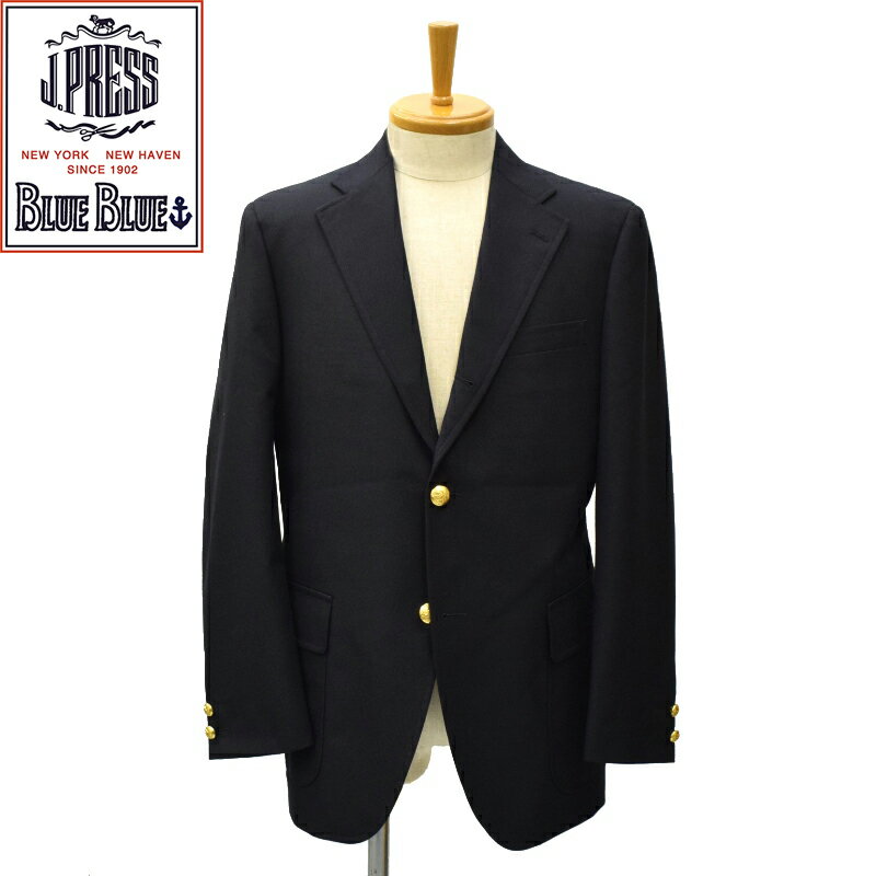 J.PRESS(ジェイ プレス)×BLUE BLUE(ブルーブルー) 3BUTTON HOPSACK BLAZER(3ボタン ホップサック ブレザー) NAVY(ネイビー)