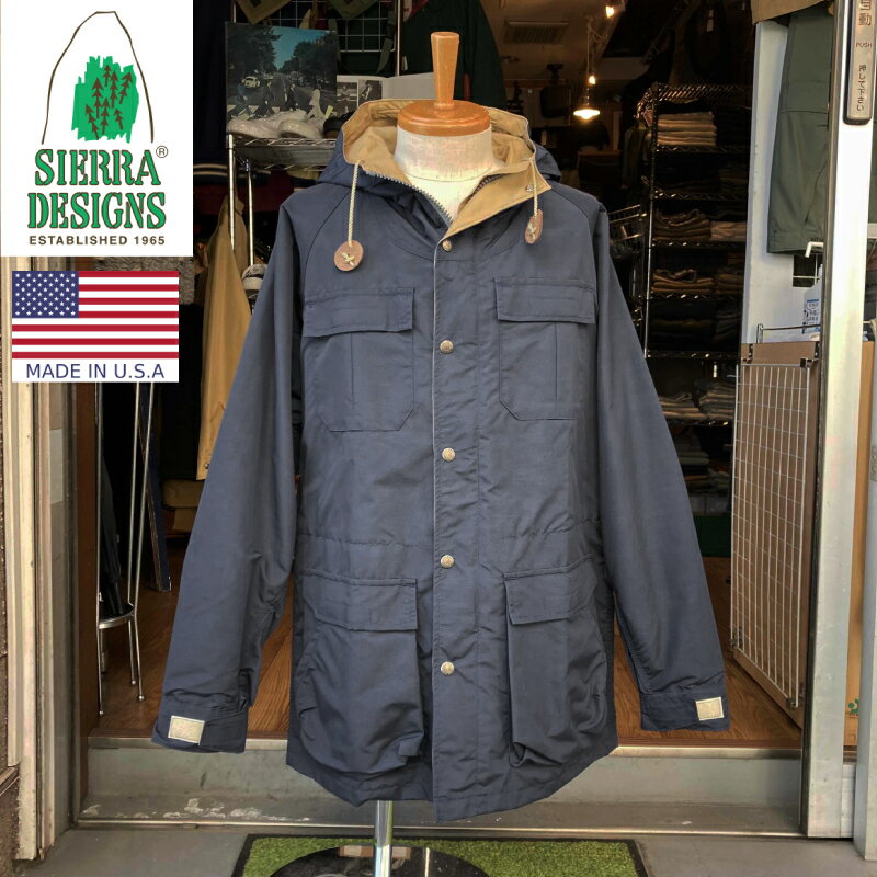 SIERRA DESIGNS(シェラデザイン) MOUNTAIN PARKA(アメリカ製 マウンテンパーカ) 60/40(ロクヨンクロス) MIDNIGHT/VINTAGE TAN