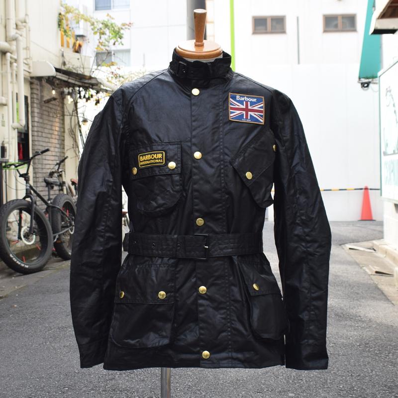 BARBOUR INTERNATIONAL(バブアー インターナショナル) UNION JACK INTERNATIONAL JACKET (ユニオンジャック インターナショナルジャケット) OILD JACKET(オイルドジャケット) BLACK MWX0068BK91