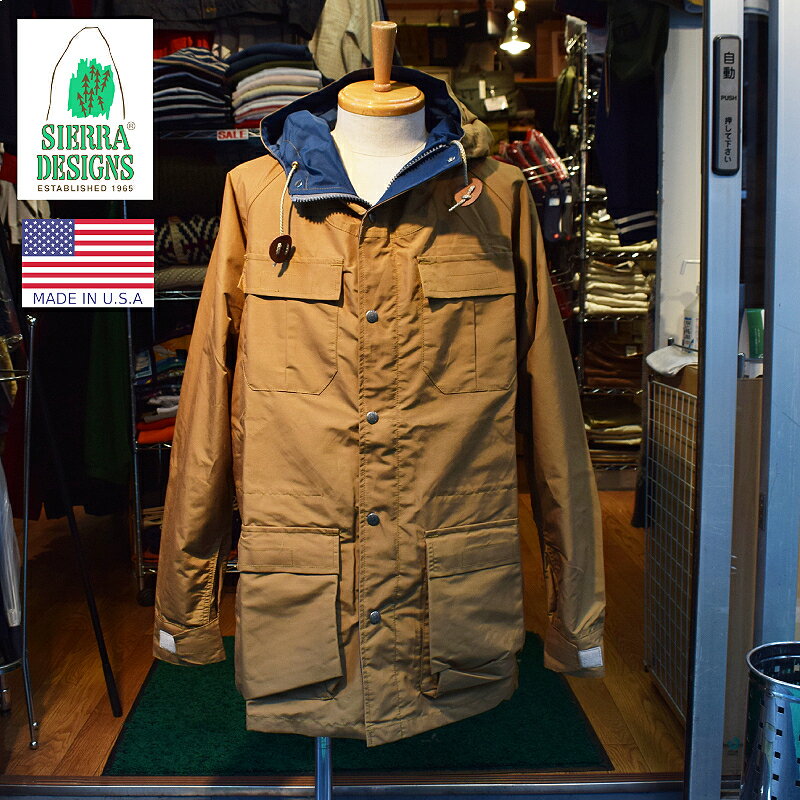 SIERRA DESIGNS(シェラデザイン) SEPTIS EXCLUSIVE COLOR MOUNTAIN PARKA(アメリカ製 SEPTIS別注カラー マウンテンパーカ) 60/40(ロクヨンクロス) ORIGINAL TAN/NAVY