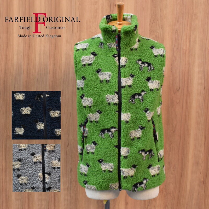 FARFIELD ORIGINAL(ファーフィールド) FLEECE VEST(イギリス製 フリースベスト) ANIMAL(動物柄)