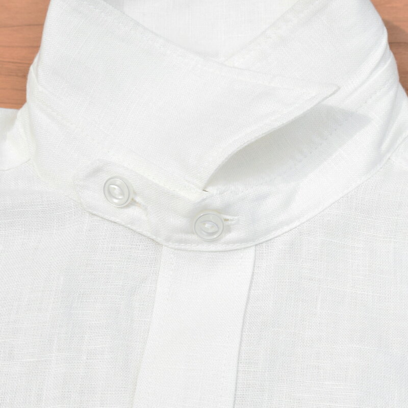 Linen Leisure Work Shirt 3-2000: White