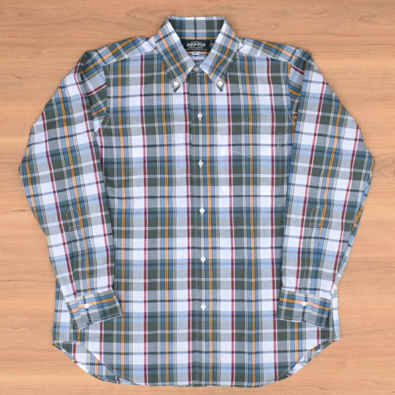 Rakuten - SEPTIS ORIGINAL(セプティズオリジナル) L/S B.D SHIRTS (長袖ボタンダウンシャツ) AUTHENTIC FIT(オーセンティックフィット) MADRAS SHIRTS / MADRAS CHECK (マドラスシャツ) 26SS