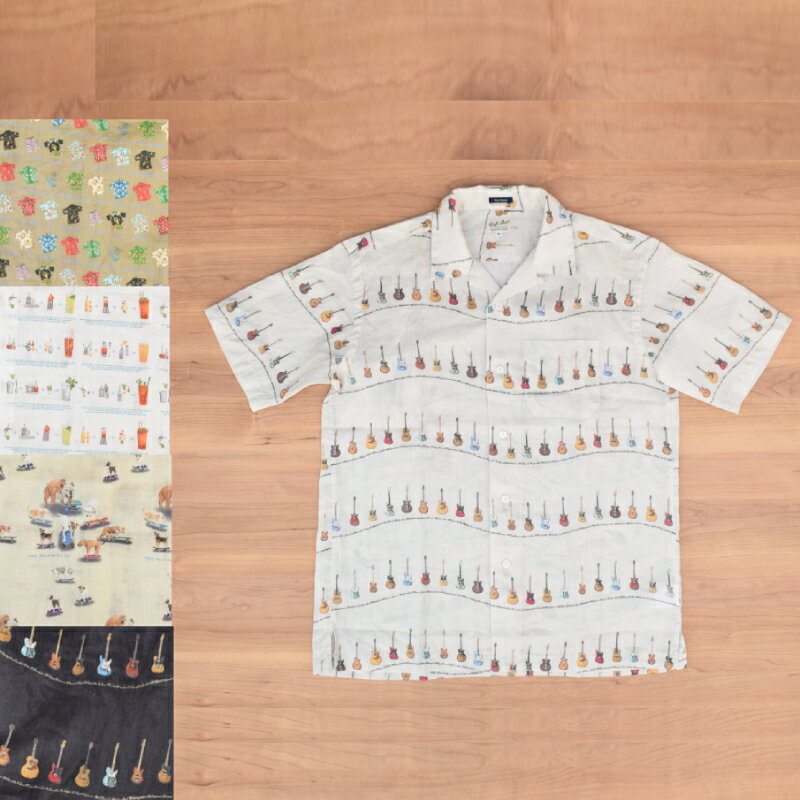 Rakuten - CLOFT SHIRT(クロフトシャツ) 【MADE IN JAPAN】 S/S OPEN COLLAR PRINT SHIRTS (日本製 半袖開襟プリントシャツ) LINEN SHIRTS（リネンシャツ）