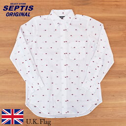 SEPTIS ORIGINAL(セプティズオリジナル) L/S B.D SHIRTS (長袖ボタンダウンシャツ) AUTHENTIC FIT(オーセンティックフィット) U.K.FLAG(イギリス国旗) LIGHT BROAD CLOTH(ライト ブロードクロス)