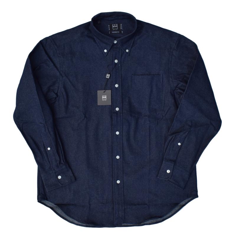 Rakuten - IKE BEHAR(アイク ベーハー) L/S B/D SHIRTS(長袖ボタンダウンシャツ) FREEDOM FITS(フリーダムフィット)DENIM(デニム)