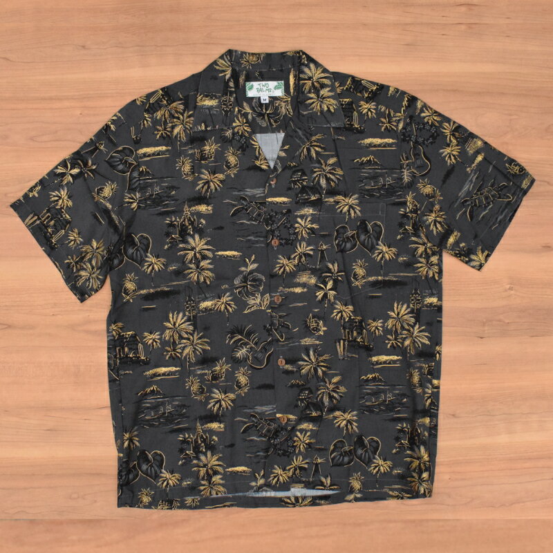 TWO PALMS(ツー パームス) 【MADE IN HAWAI】RAYON ALOHA SHIRTS(ハワイ製 レーヨン アロハシャツ) 
