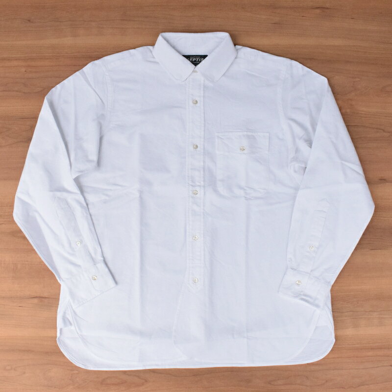 SEPTIS ORIGINAL(セプティズオリジナル) L/S ROUND COLLAR(長袖 ラウンドカラーシャツ) OXFORD WHITE(オックスフォード)