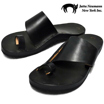 JUTTA NEUMANN(ユッタニューマン) レザーサンダル 【ALICE】 WITH BIRKENSTOCK SOLE(ビルケンシュトックソール) LATIGO LEATHER BLACK