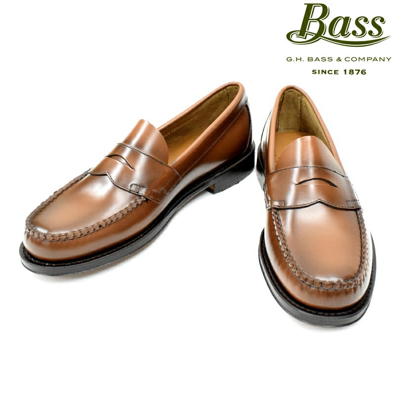 G.H.BASS(Х) WEEJUNS LOGAN PENNY LOAFER(󥺡ڥˡե)(WIDTH E) WHISKY BROWN(֥饦 SEPTIS顼)