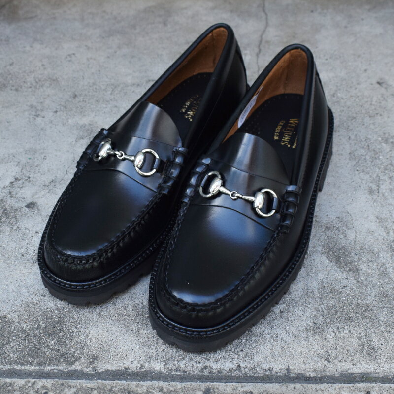 G.H.BASS(バス) WEEJUNS 【LINCOLN】 BIT LOAFER(ウィージャンズ ビットローファー)(WIDTH E) BLACK(ブラック) 11530W