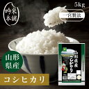 コシヒカリ 山形県産 5kg 令和3年 米 お米 単一原料米【令和3年産】【39ショップ対応】 【北海道・沖縄県・離島送料必要】【送料無料】