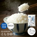 無洗米 コシヒカリ 5kg 富山県黒部産 令和5年 一宮製法 お米 米 お米 単一原料米 こしひかり 【39ショップ対応】【送料無料】【令和4年産】【北海道 沖縄県 離島送料必要】