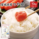 【送料無料】つや姫 宮城県産 10kg 5kg×2 令和2年 米 お米 【令和2年産】【39ショップ対応】【沖縄県・離島送料必要】