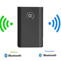 Bluetooth5.0 トランスミッター レシーバー Bluetooth 発信機 受信機 一台二役 ワイヤレス オーディオ 低遅延 小型 3.5mmオーディオケーブル付き スピーカー/イヤホン/テレビ/車 新生活