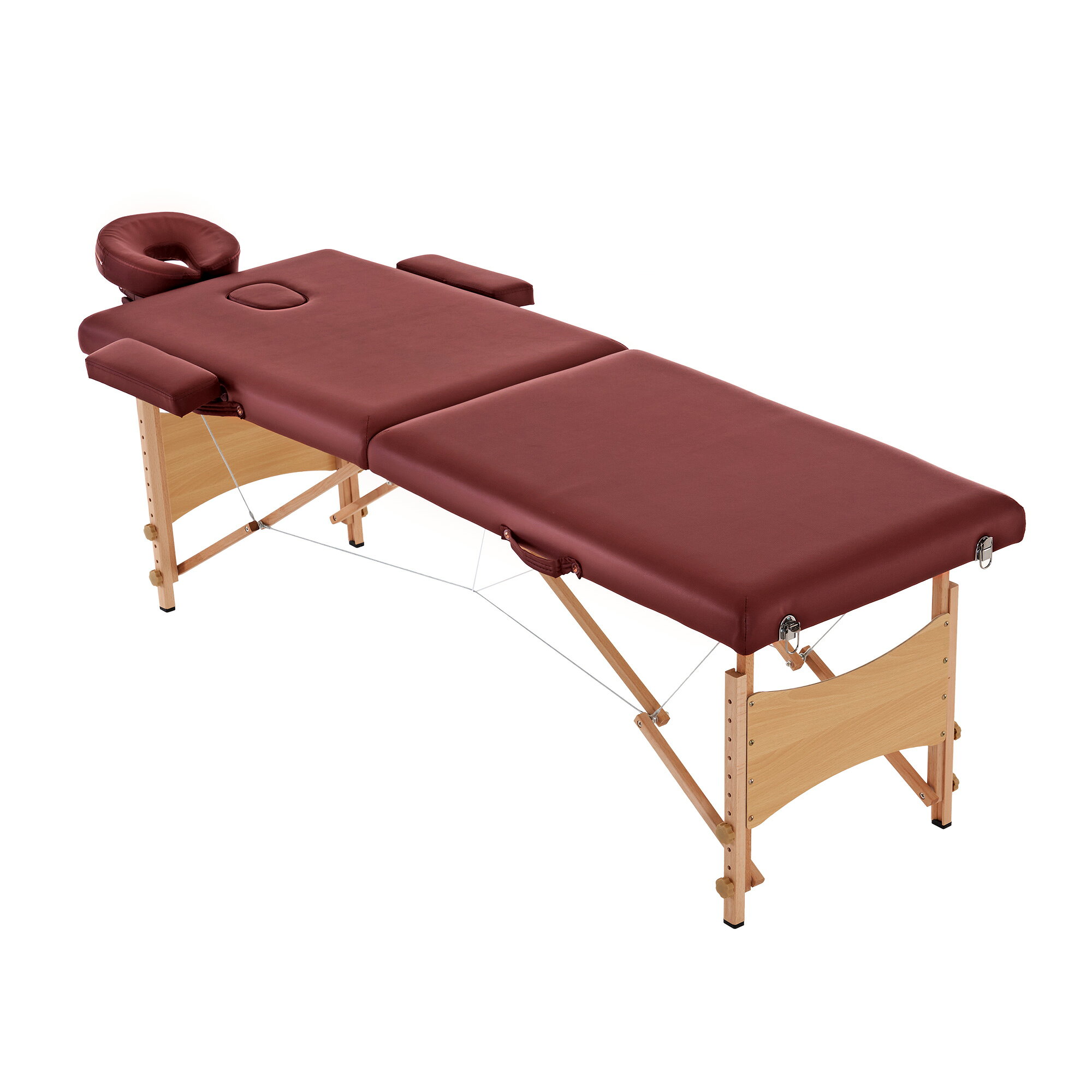 【 プラスサイズ】【人気商品】【グレー】 マッサージベッド 折りたたみ コンパクト 超軽量 エステベッ..