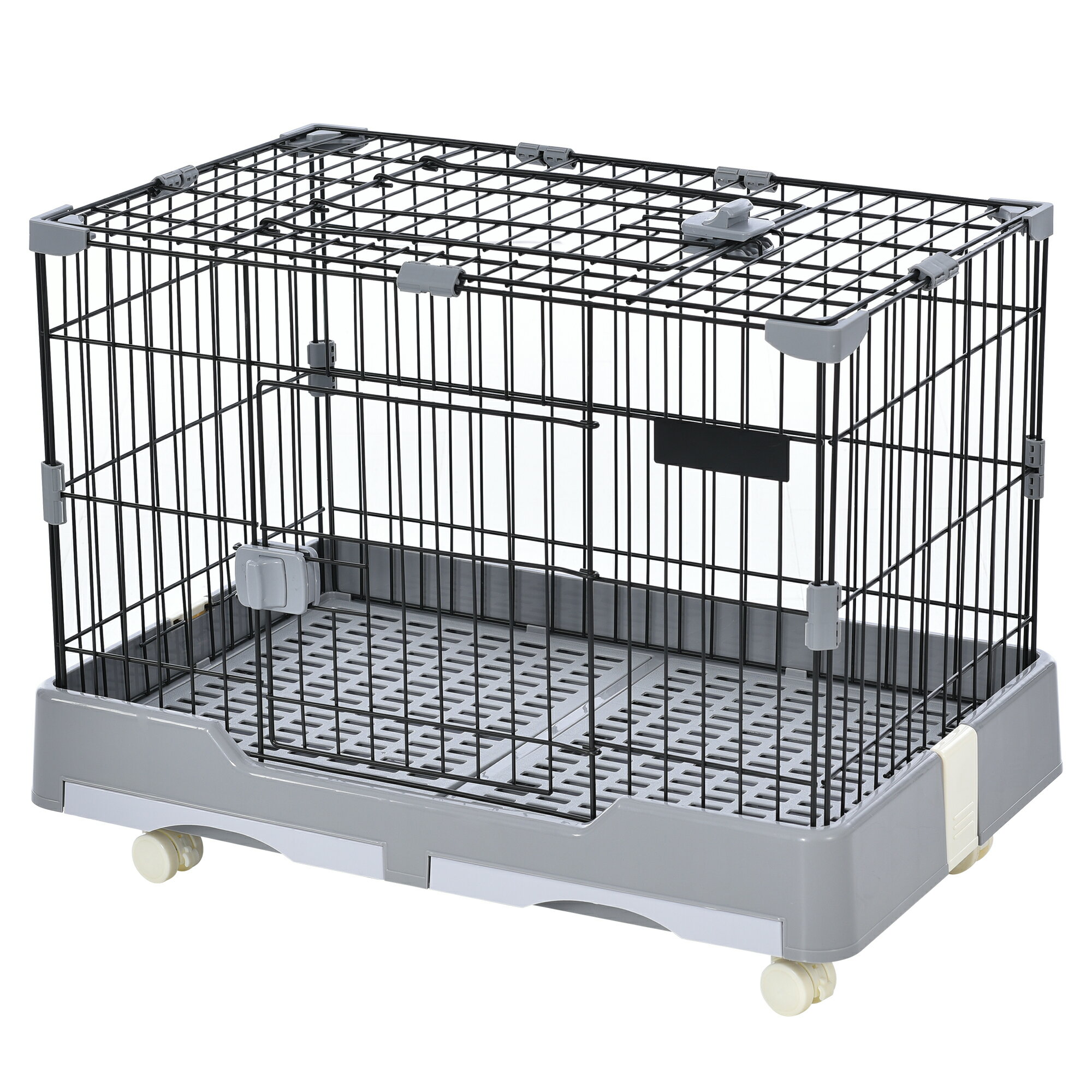 ウサギ ケージ 小型 ペットケージ ハムスターケージ 小動物ケージ キャスター付き 天井扉 飼育ケージ ..