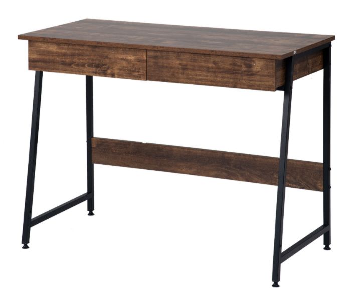 【人気商品】パソコンデスク　引き出し付き　幅100*奥48 　ダークブラウン