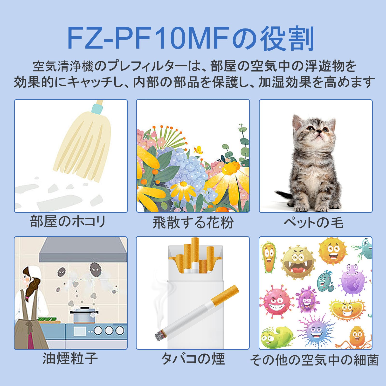 ������̵���ۥ��㡼���� FZ-PF10MF �Ȥ��ΤƲü� �ץ�ե��륿�� 6������ ������������ FZ-PF10MF W �ü��ե��륿�� ���㡼�׶�������������