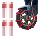 【送料無料】オートバイ用 タイヤチェーン 20本セットスノーチェーン 滑り止め 非金属 タイヤ チェーン バイク スノーチェーン 簡易チェーン 取り付け簡単 冬...