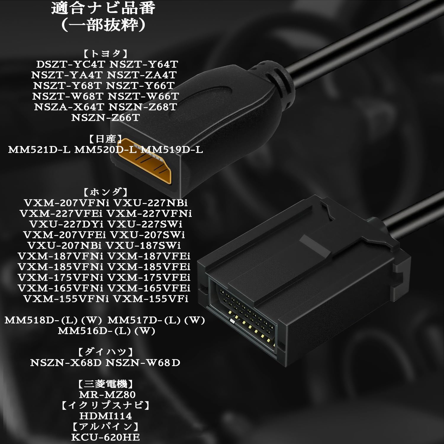 【送料無料】 カーナビ HDMI Eタイプ ケ...の紹介画像2